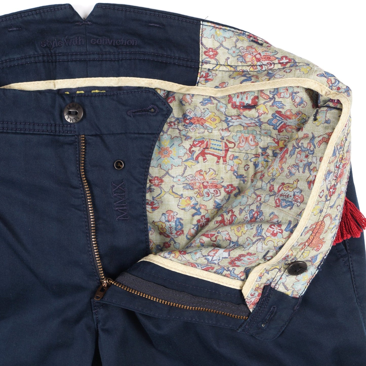 Leo - Super Slim Stretch Trousers - Navy