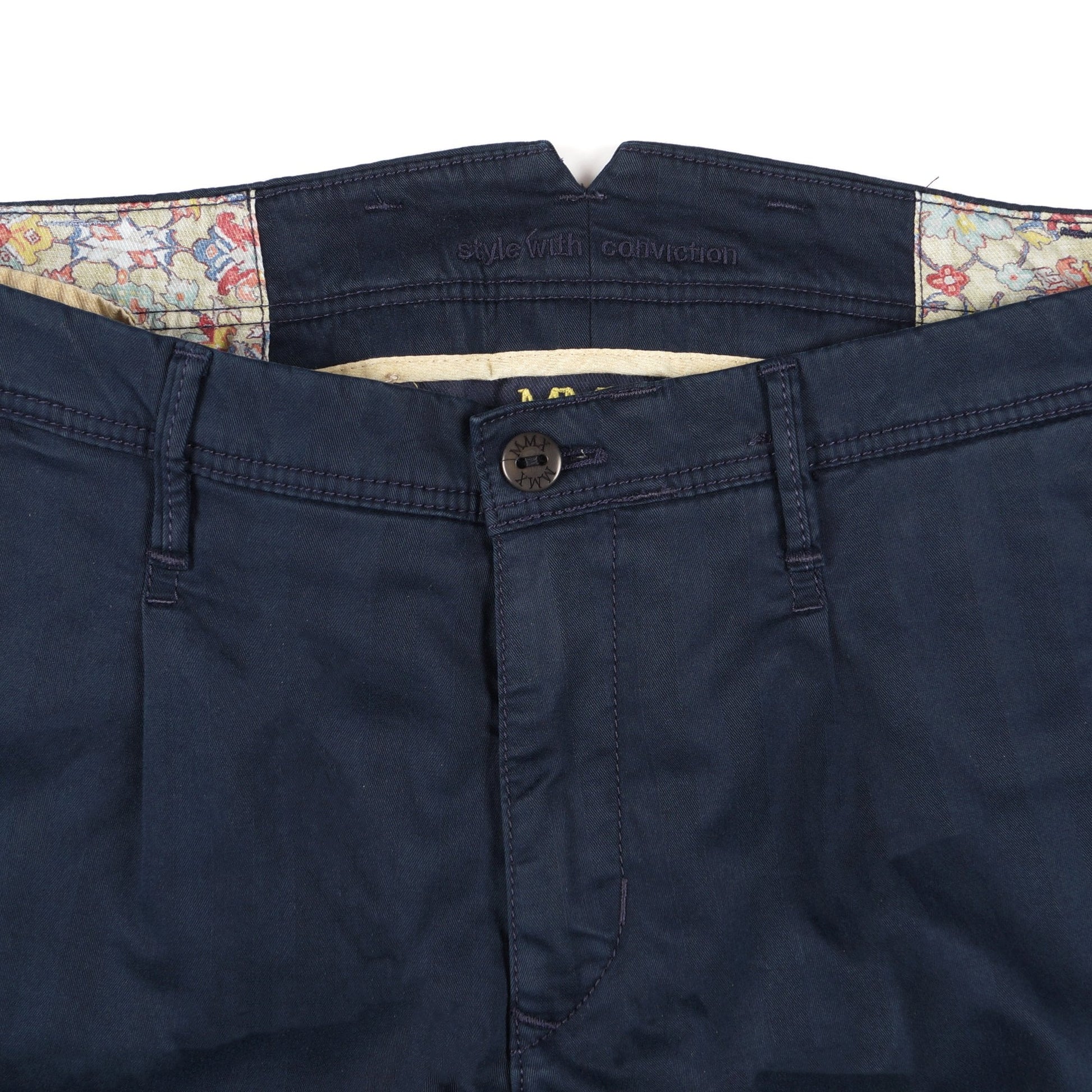 MMX Leo - Super Slim Stretch Trousers - Navy