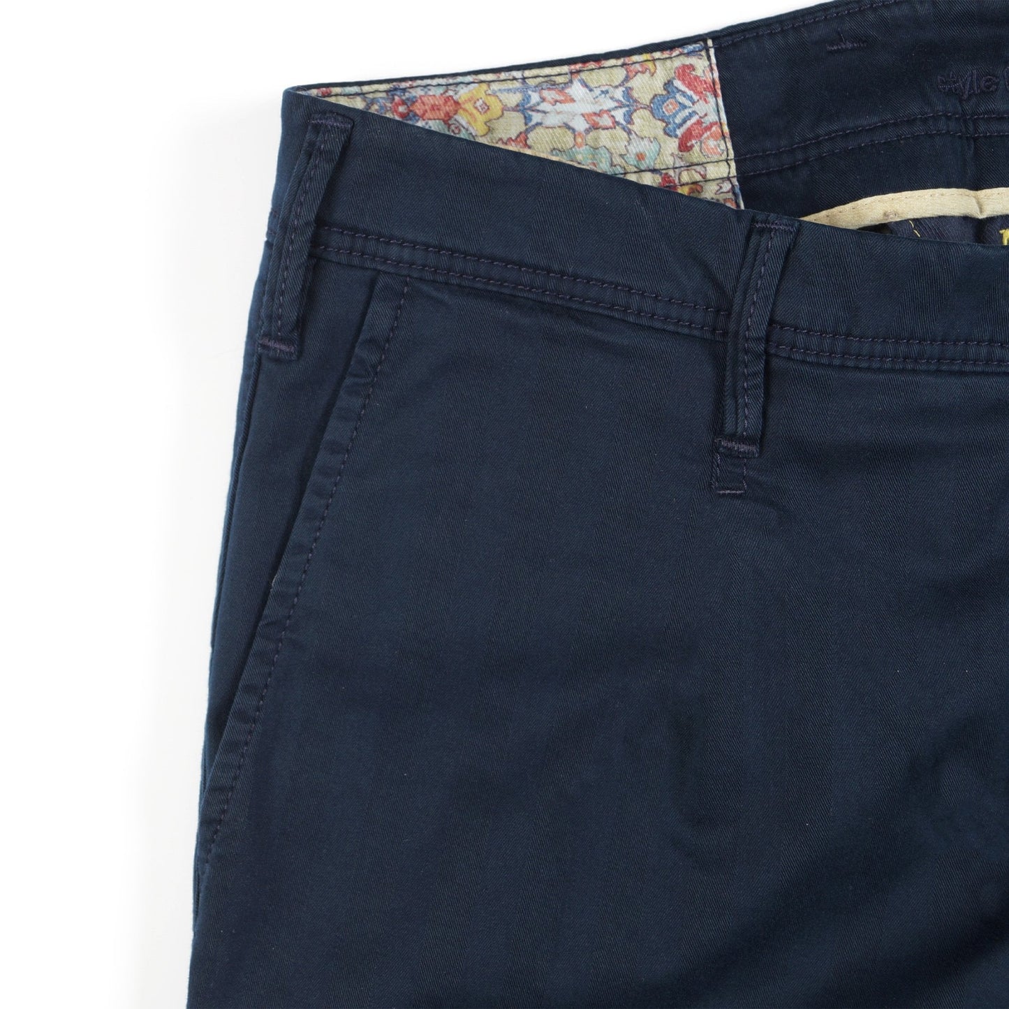 Leo - Super Slim Stretch Trousers - Navy