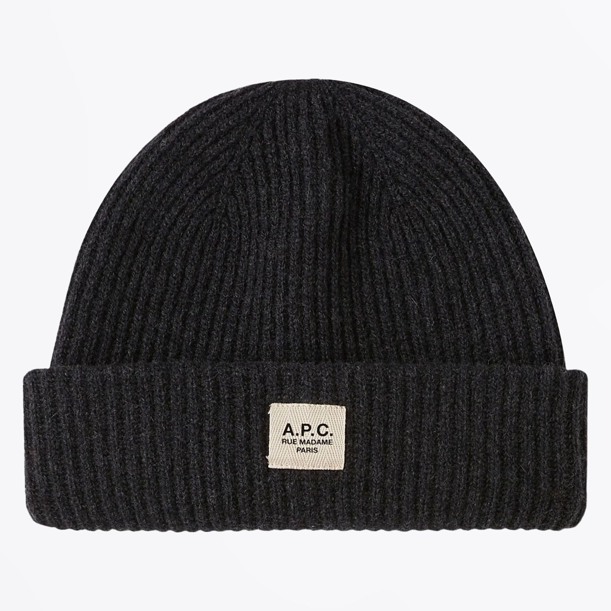A.P.C. - James Knit Cap - Charcoal