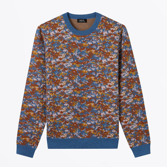 - Clement Fine Merino Pullover - China Steel Blue