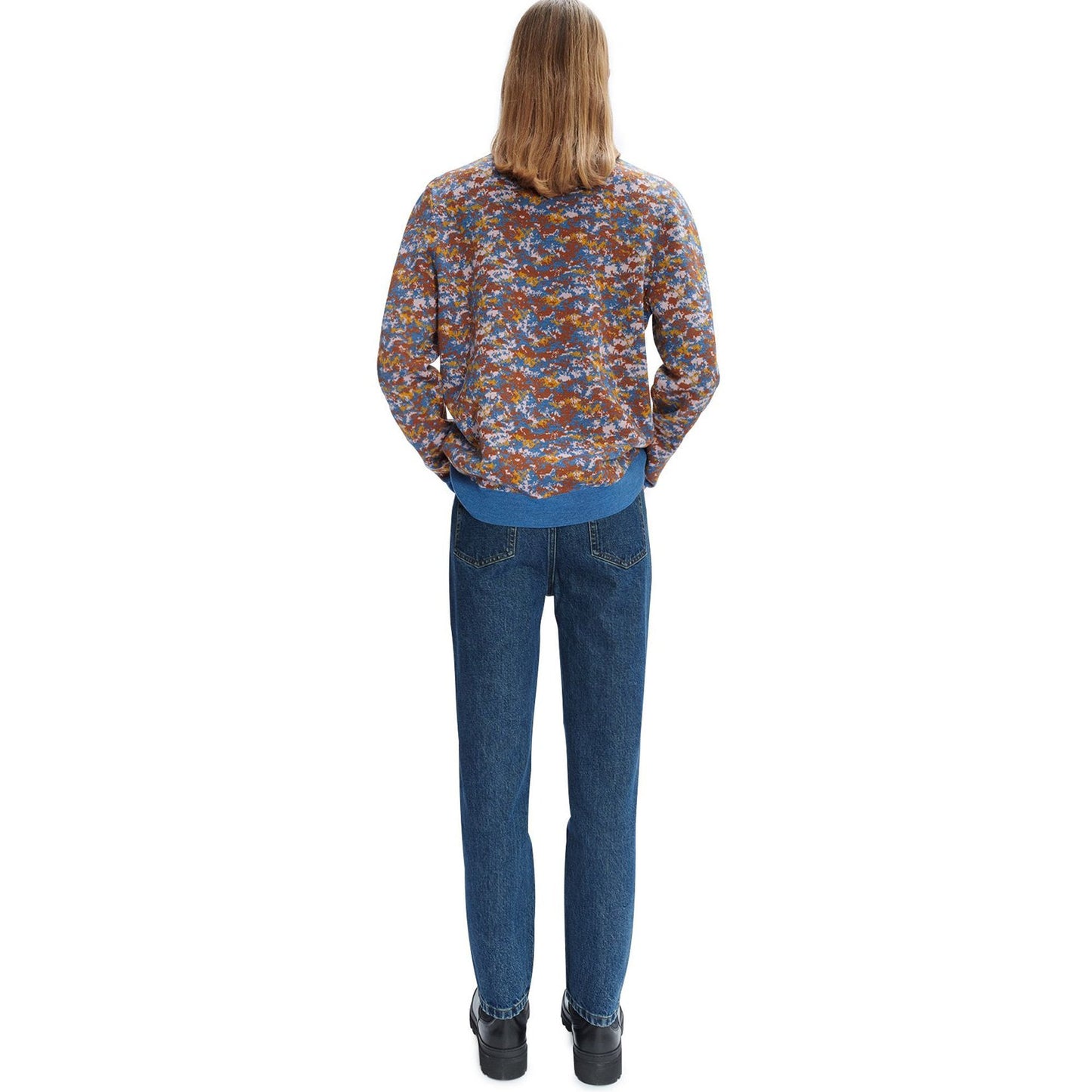 - Clement Fine Merino Pullover - China Steel Blue