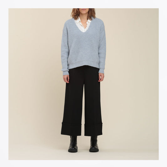 - Stella - Knitted Pullover - Sky Blue