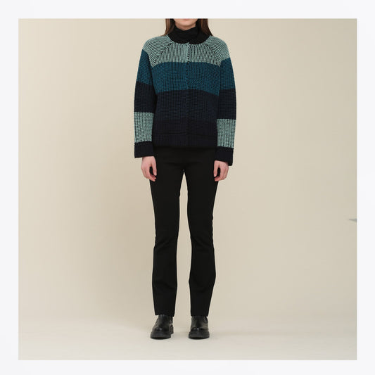 - Siec Knitted Cardigan - Petrol