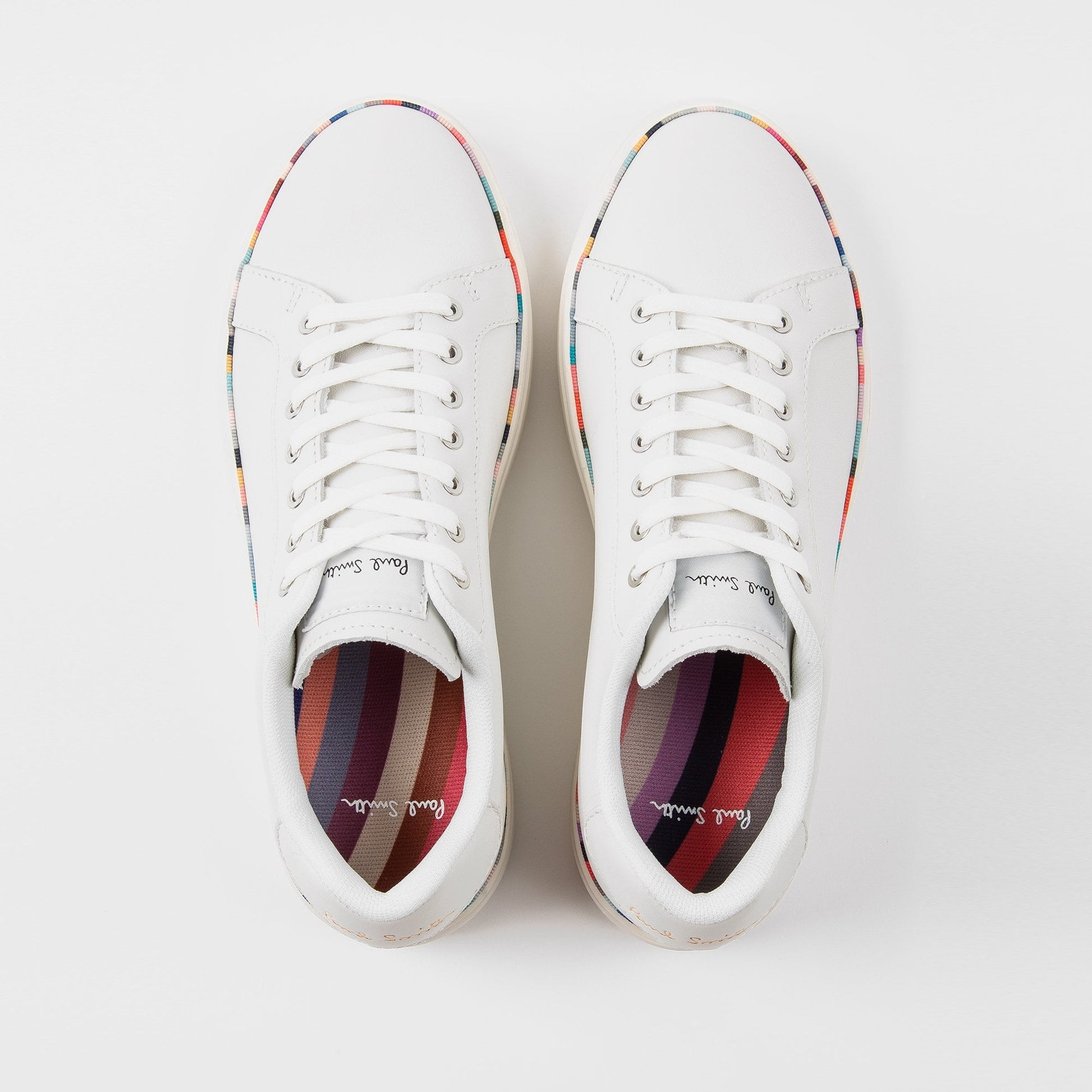 Paul Lapin Swirl Rand Sneakers - White