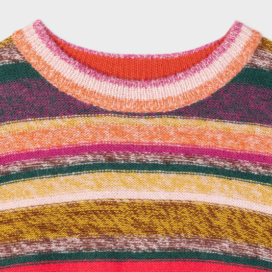 - Painted Stripe Pullover - Multi