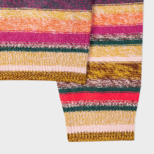 - Painted Stripe Pullover - Multi