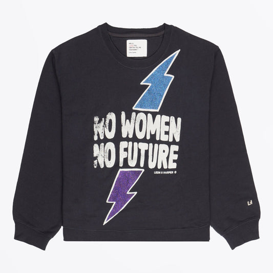 - Sortie 'No Woman No Future' Sweatshirt - Charcoal