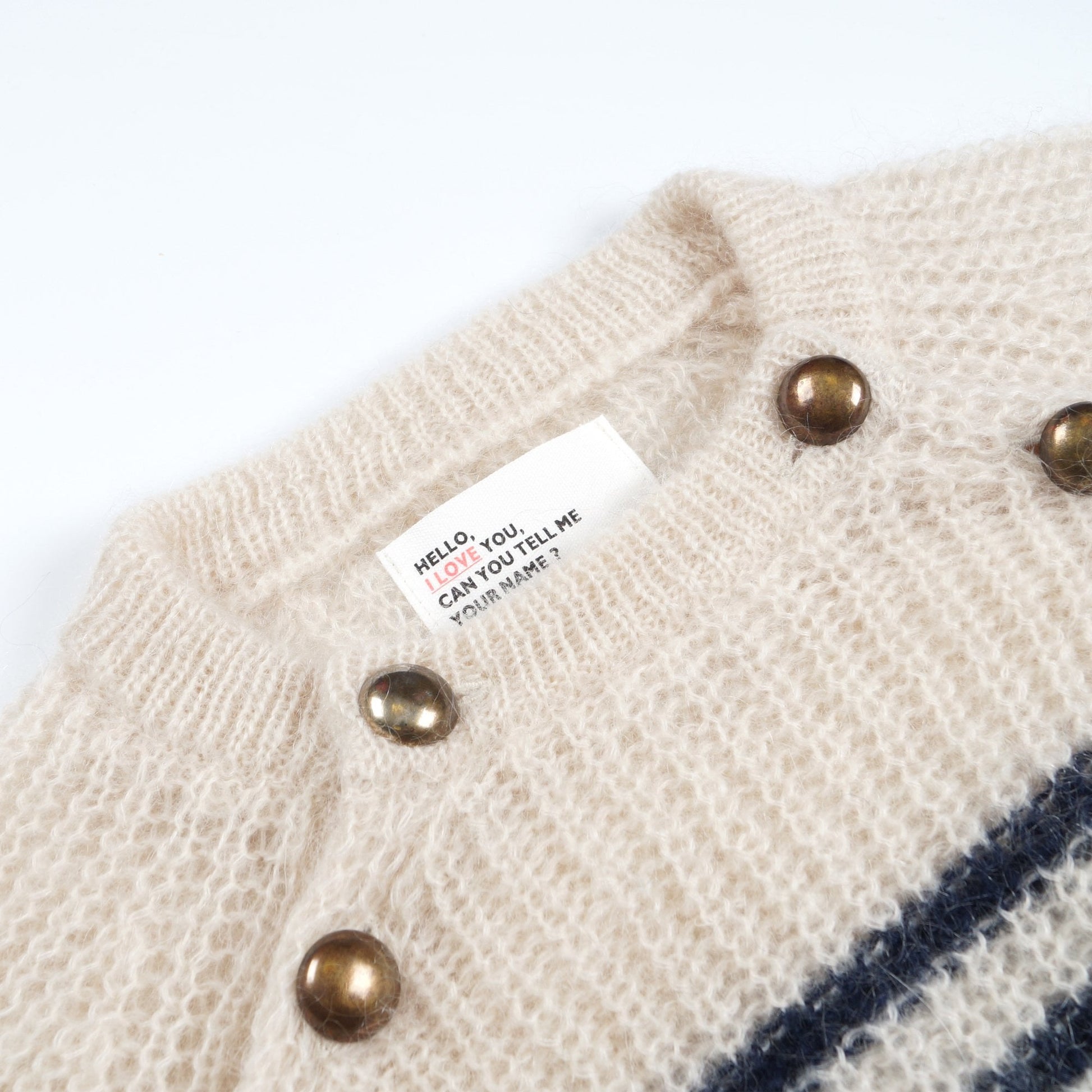 Leon Marin Striped Knit - Ecru