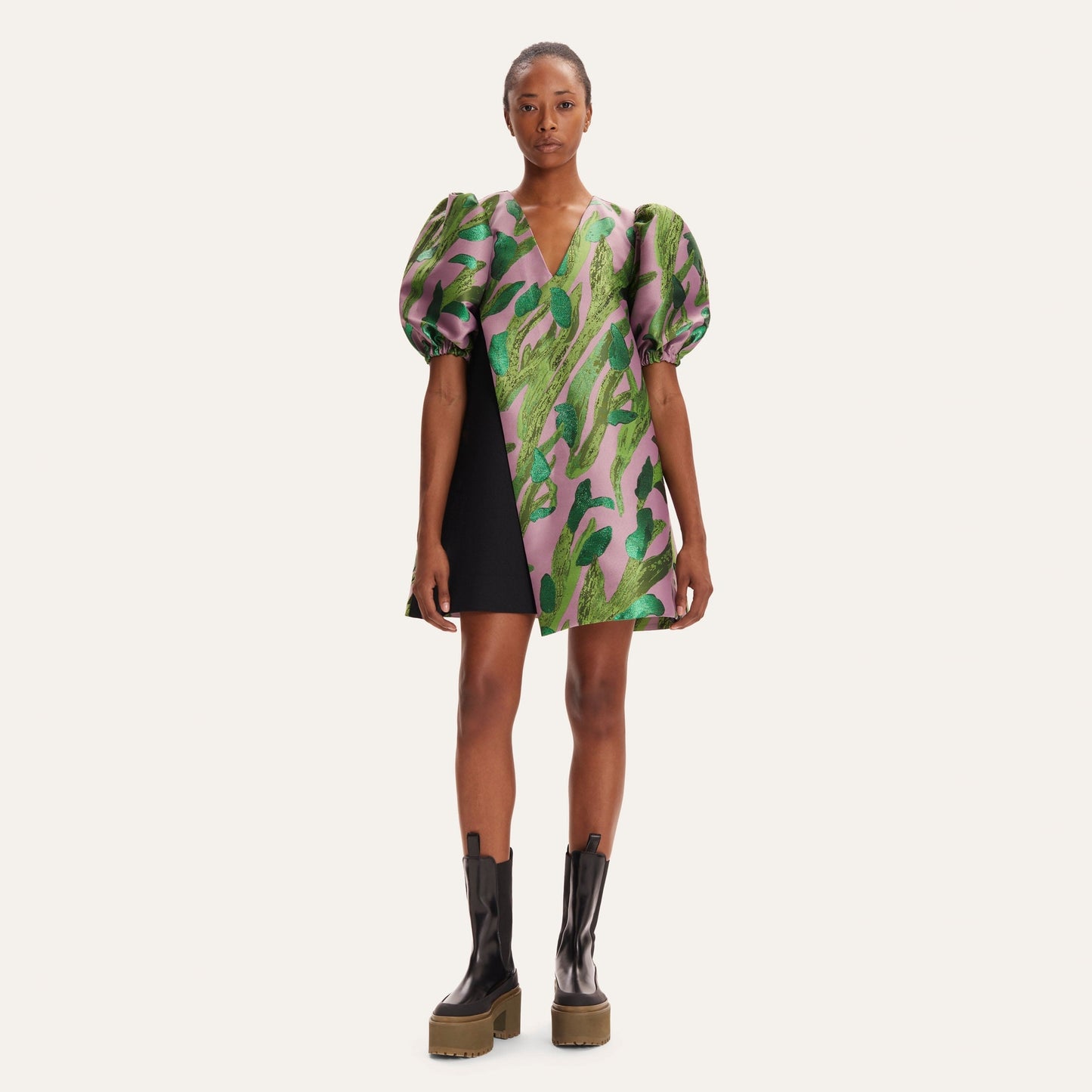 - Brethel Dress - Pink Blooming Tree