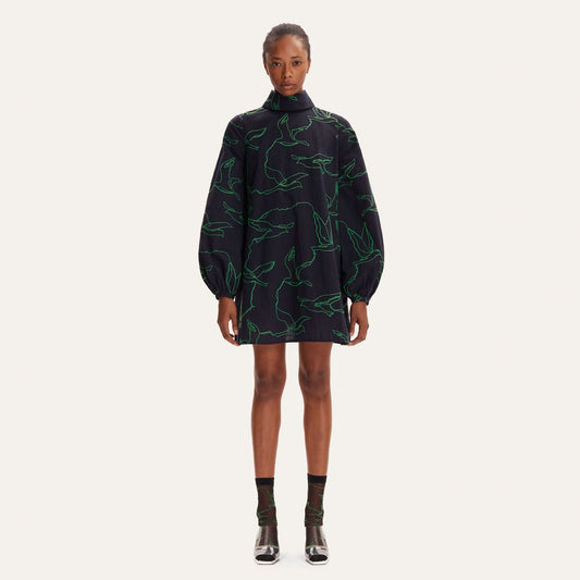 - Aries Cotton Dress - Birds