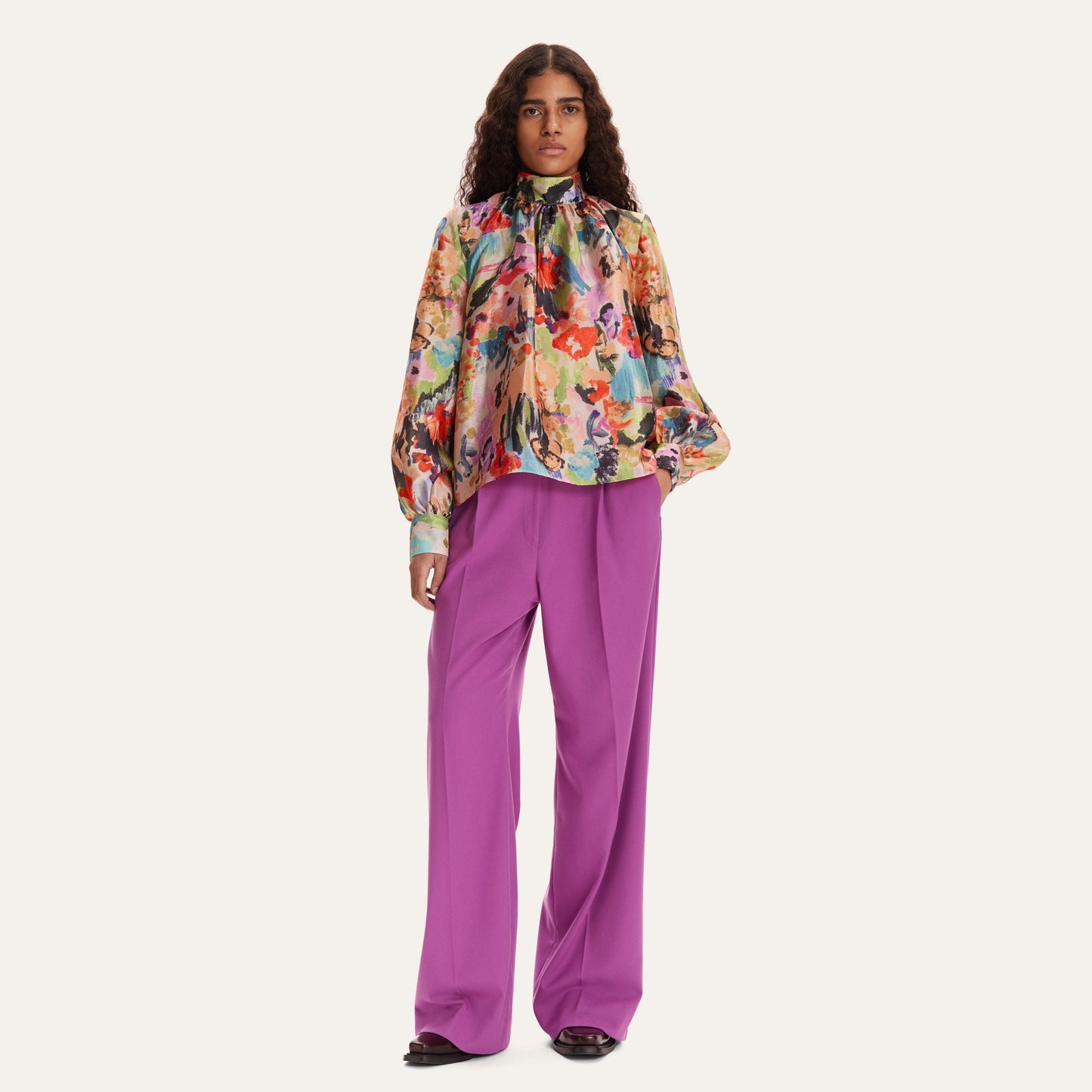 - Eddy Top - Abstract Floral