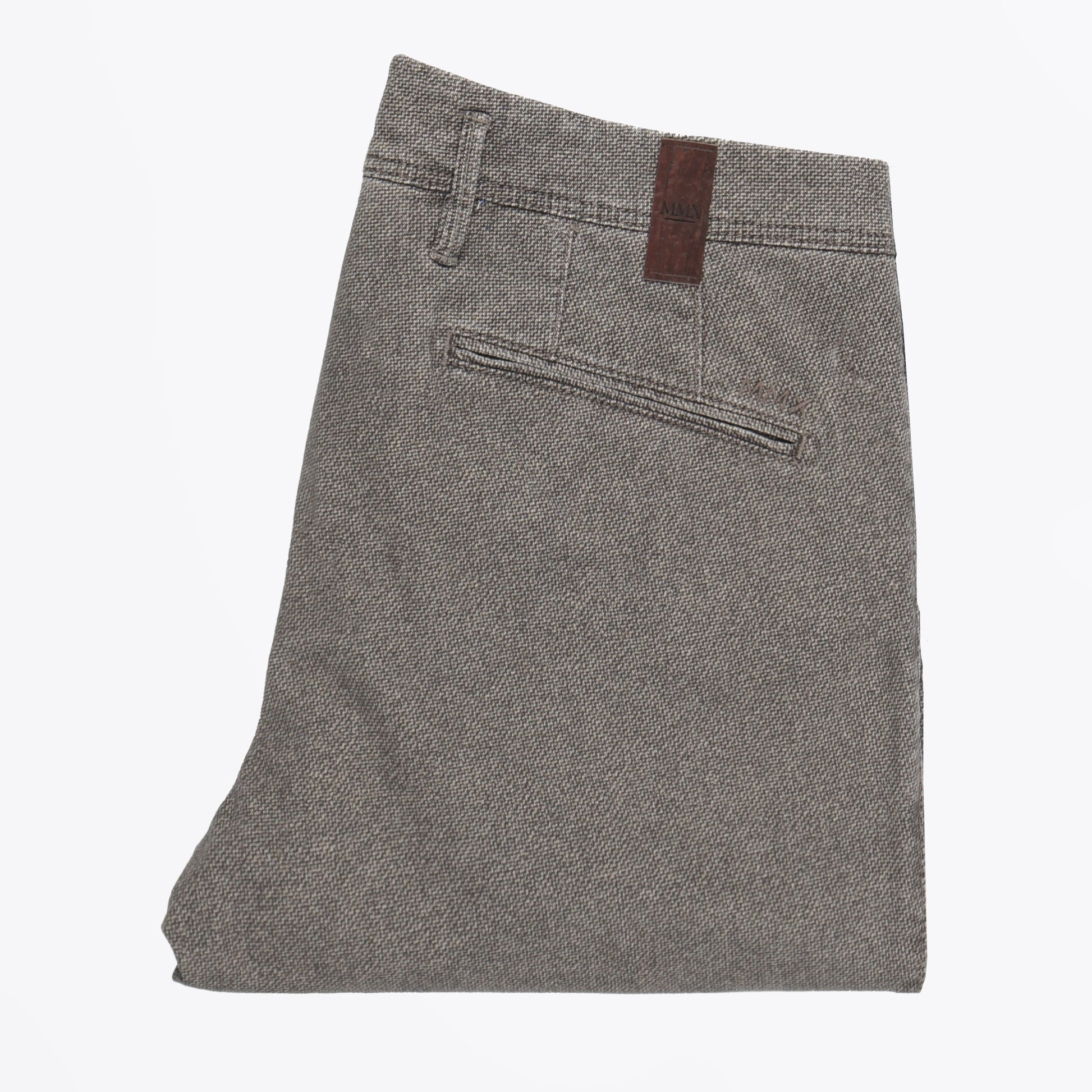 MMX Leo - Super Slim Stretch Chino - Grey/Brown