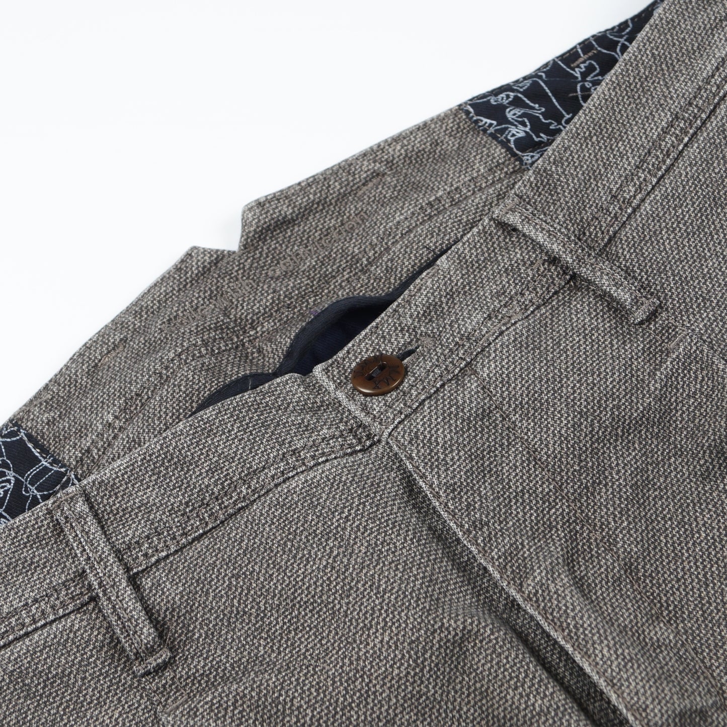 Leo - Super Slim Stretch Chino - Grey/Brown