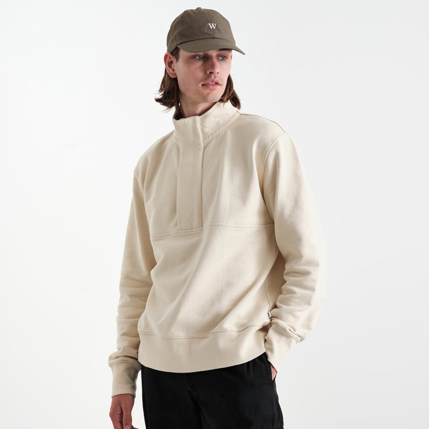 - Wim Zip Maida Sweatshirt - Natural