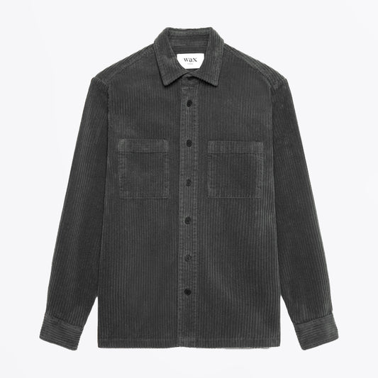 - Whiting Penn Cord Overshirt - Charcoal