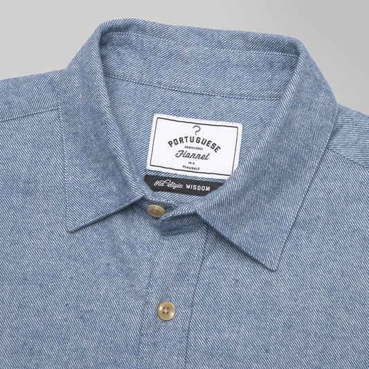 - Teca - Cotton Shirt - Light Blue