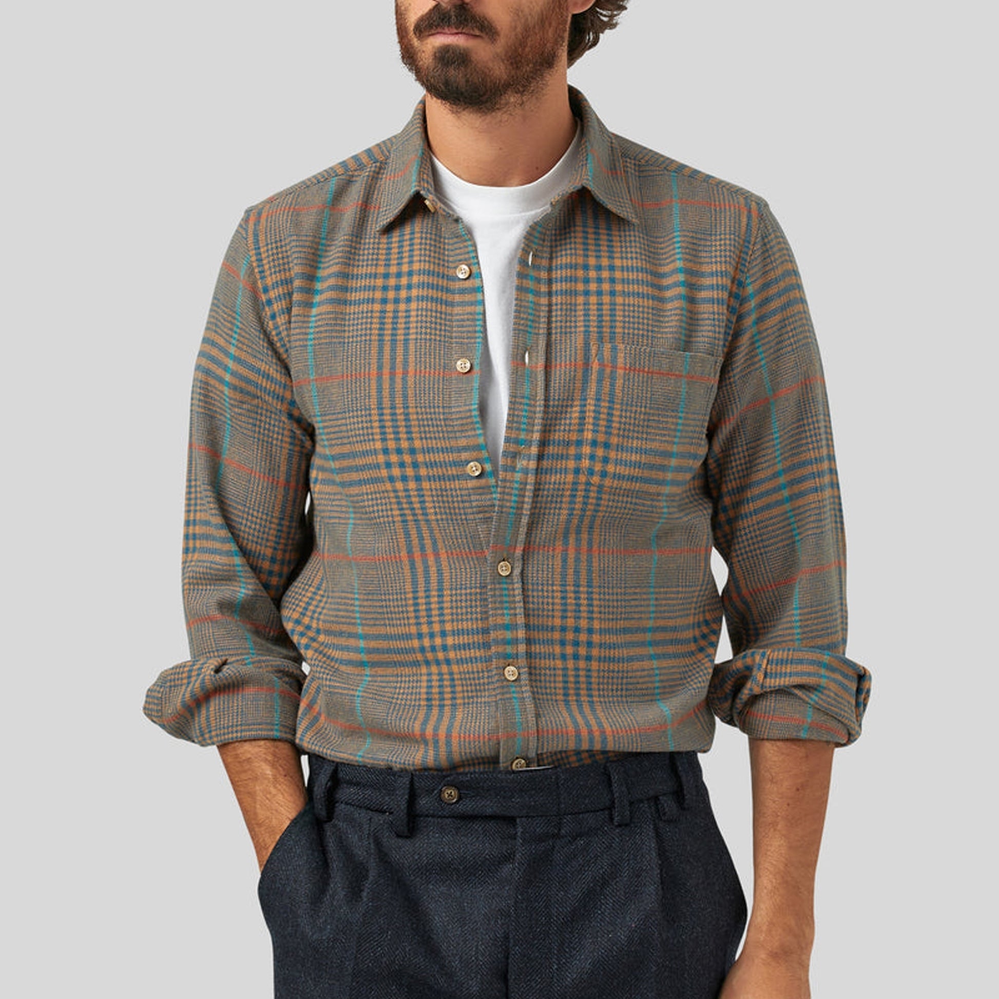 Portuguese Fun - Check Shirt - Multi