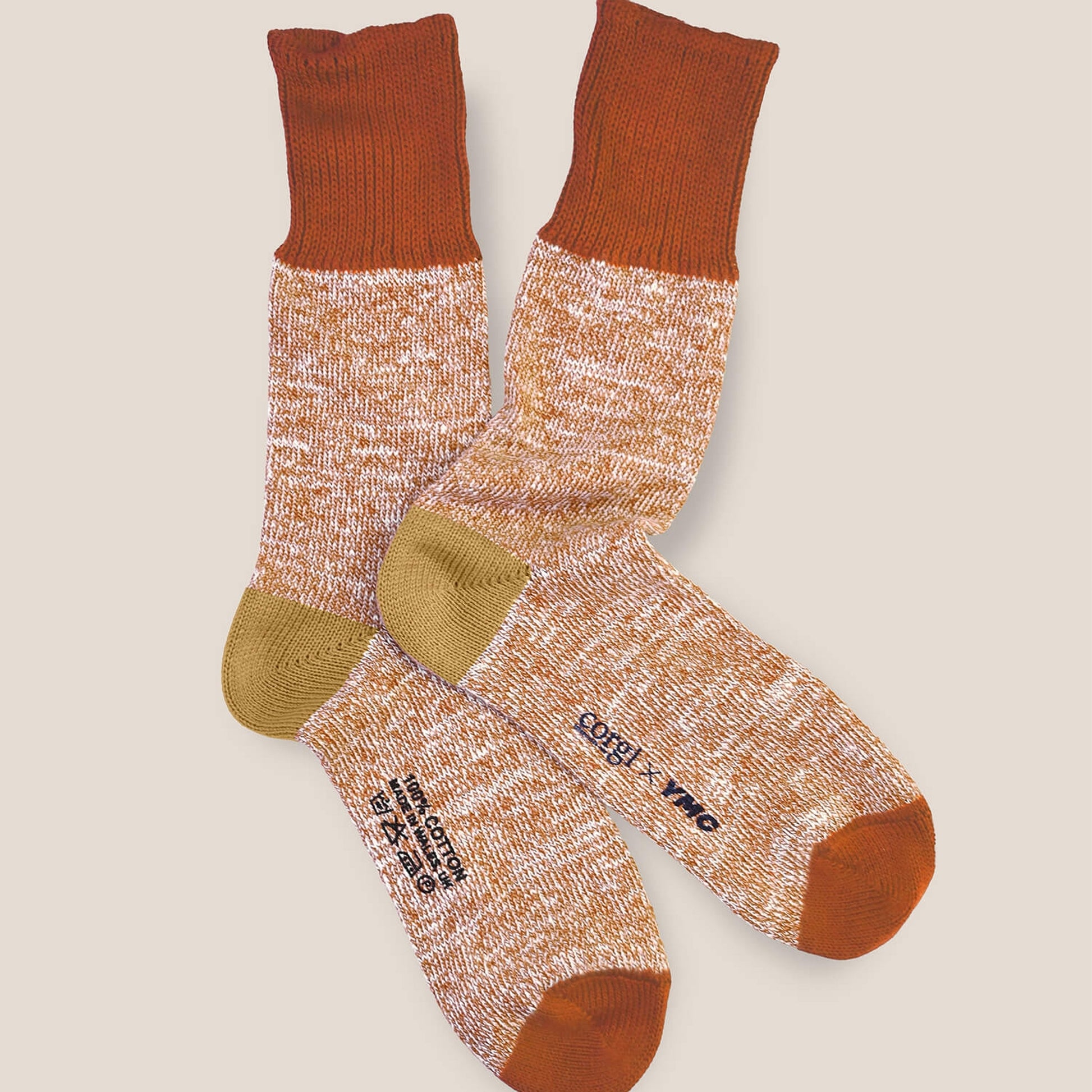 YMC Monkey Socks - Orange
