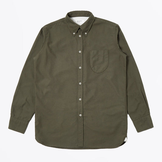 - Daybrook - Organic Mill Oxford Shirt - Olive