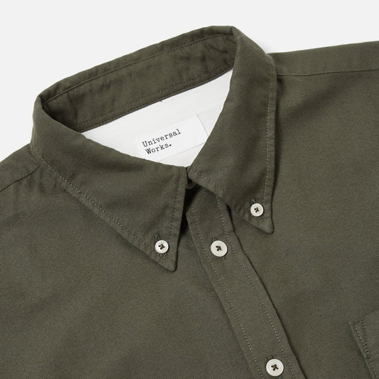 - Daybrook - Organic Mill Oxford Shirt - Olive