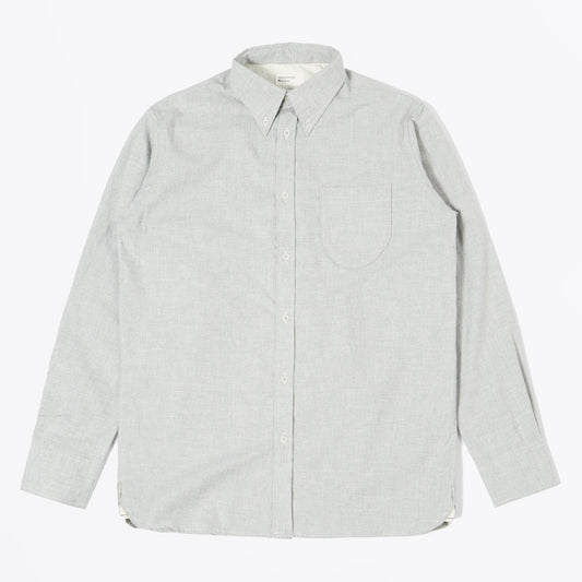 - Brushed H-Bone Daybrook Shirt - Grey