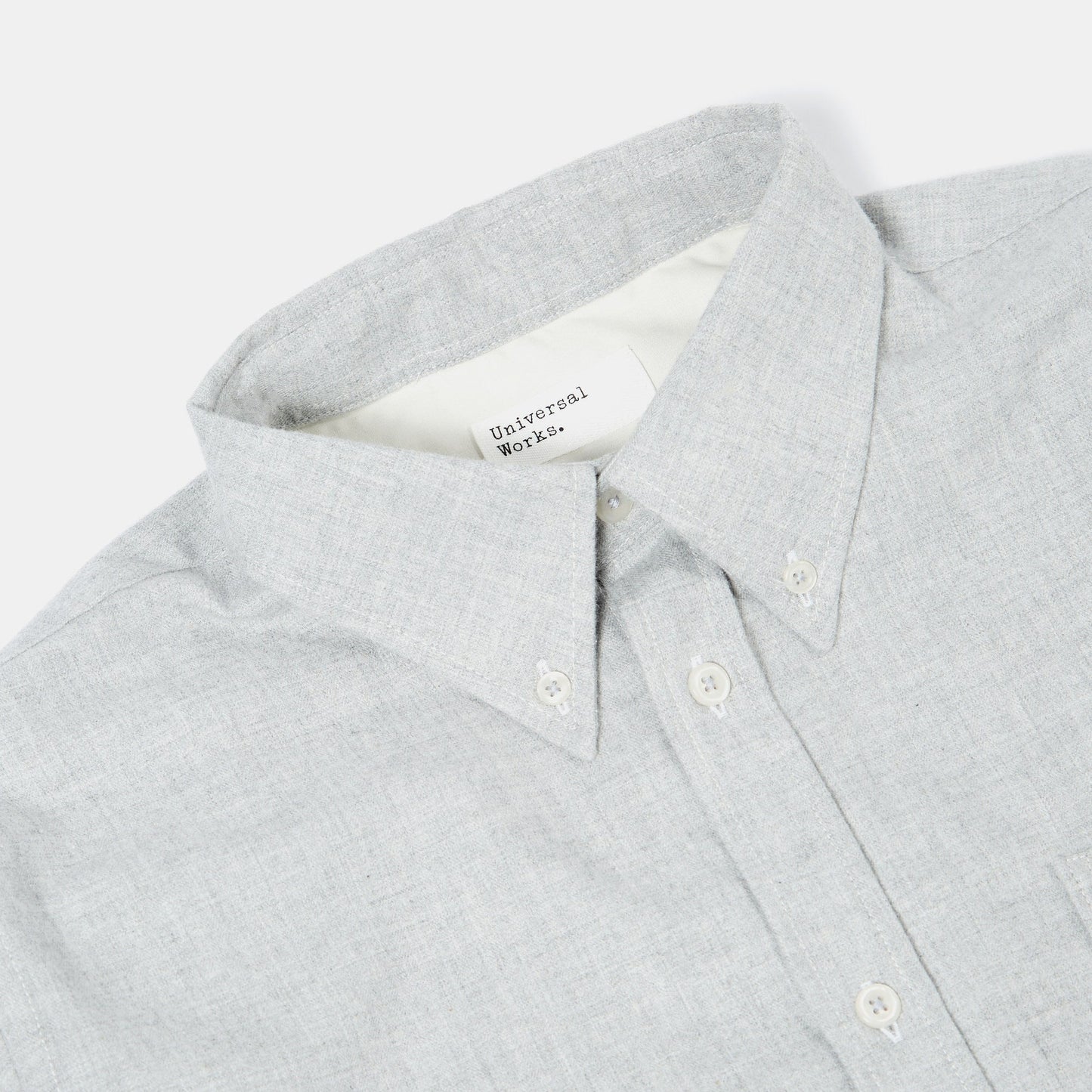 - Brushed H-Bone Daybrook Shirt - Grey
