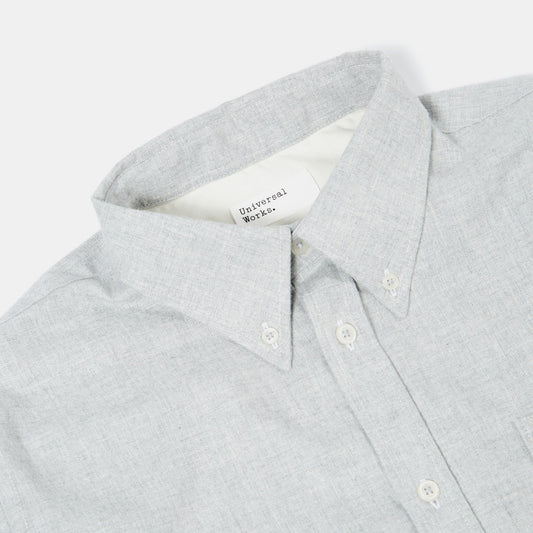 - Brushed H-Bone Daybrook Shirt - Grey