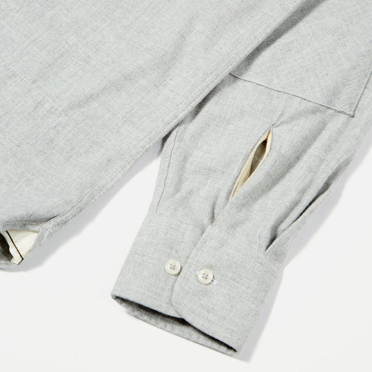 - Brushed H-Bone Daybrook Shirt - Grey