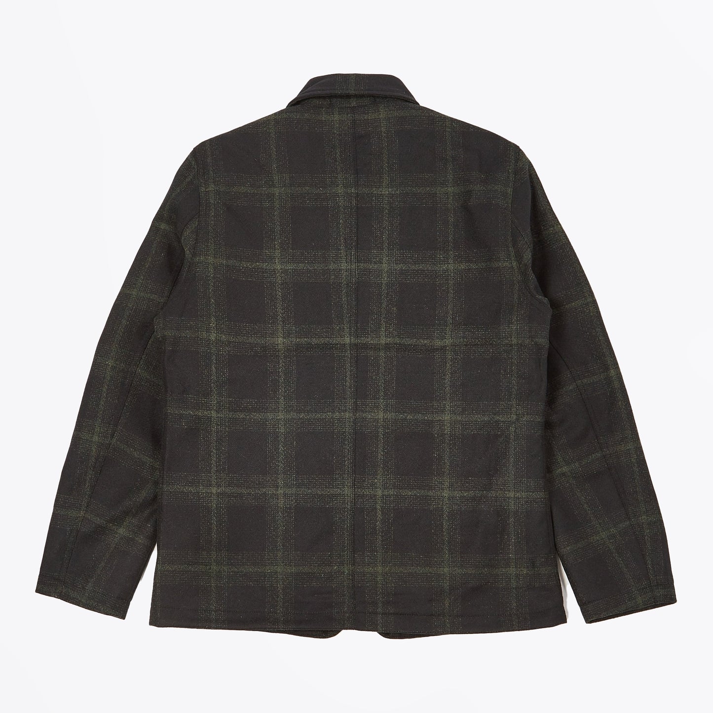 - Merino Check Bakers Chore Jacket - Olive
