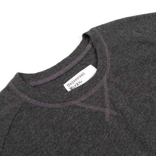 Mr K Wool Mix Crew Sweatshirt - Charcoal