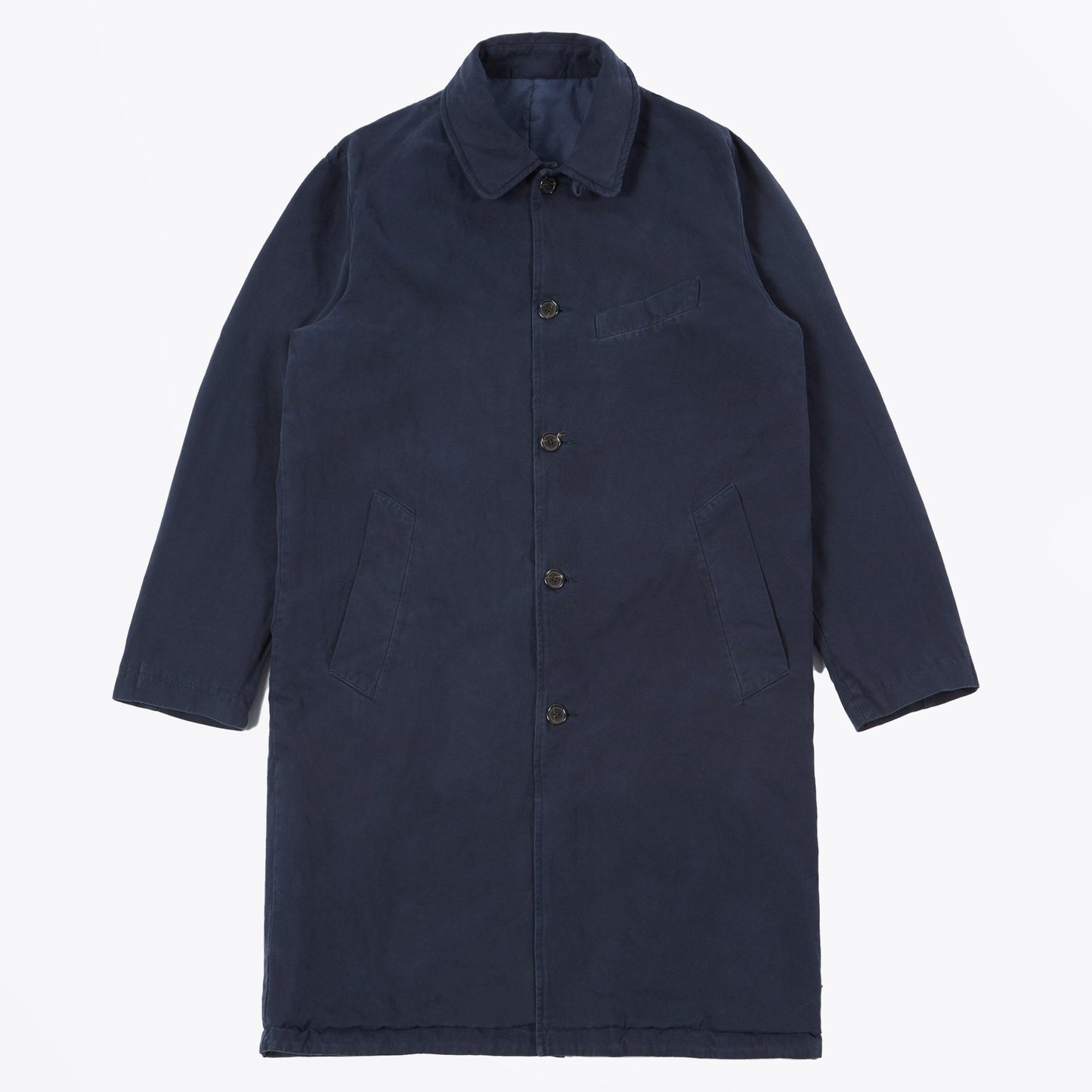 Inside/Out Canvas Ins Overcoat - Navy