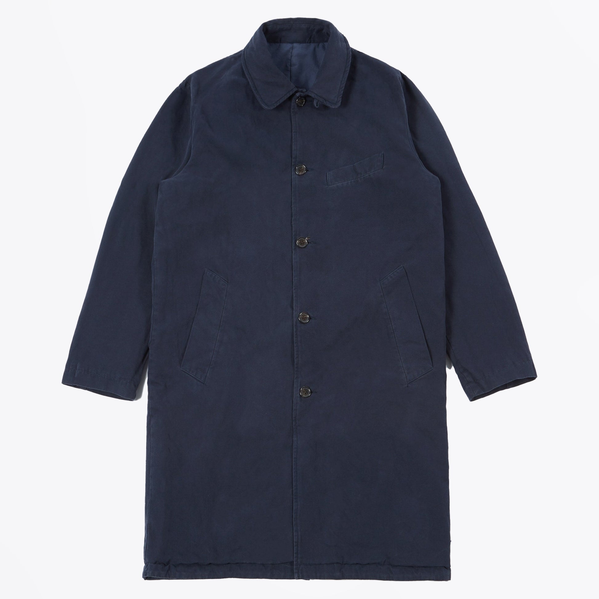 Universal Inside/Out Canvas Ins Overcoat - Navy