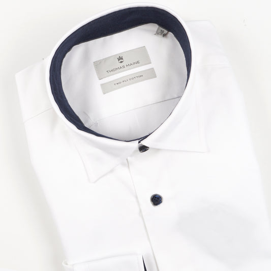 - Bergamo Hidden BD Shirt - White