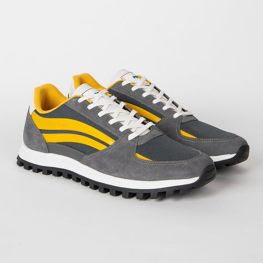 - Damon Leather Sneakers - Grey