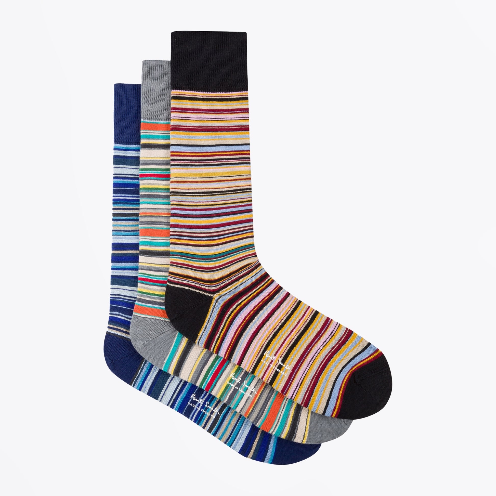 Paul Multi Stripe Socks 3 Pack - Multi