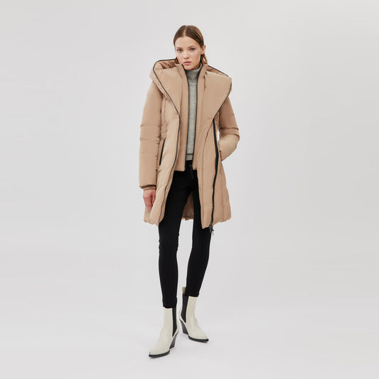 Kay No Fur Coat - Camel