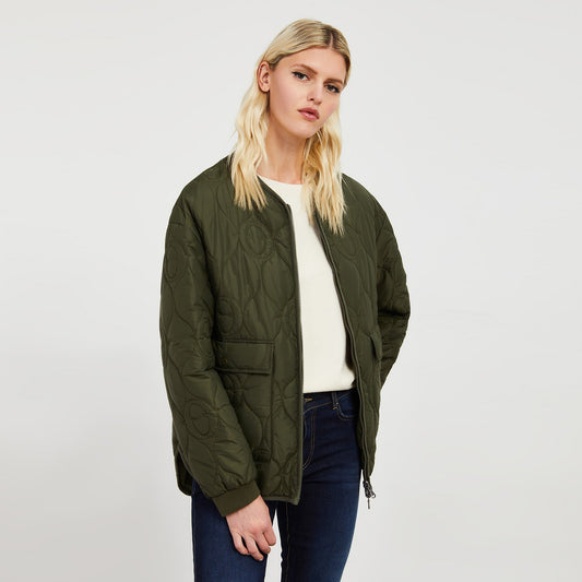 - Quilted Jacket - Military Green