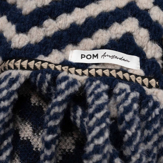 - Arrows Shawl - Navy