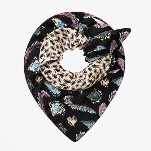 - Double Ocean Gems Shawl - Black