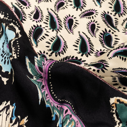 - Double Ocean Gems Shawl - Black