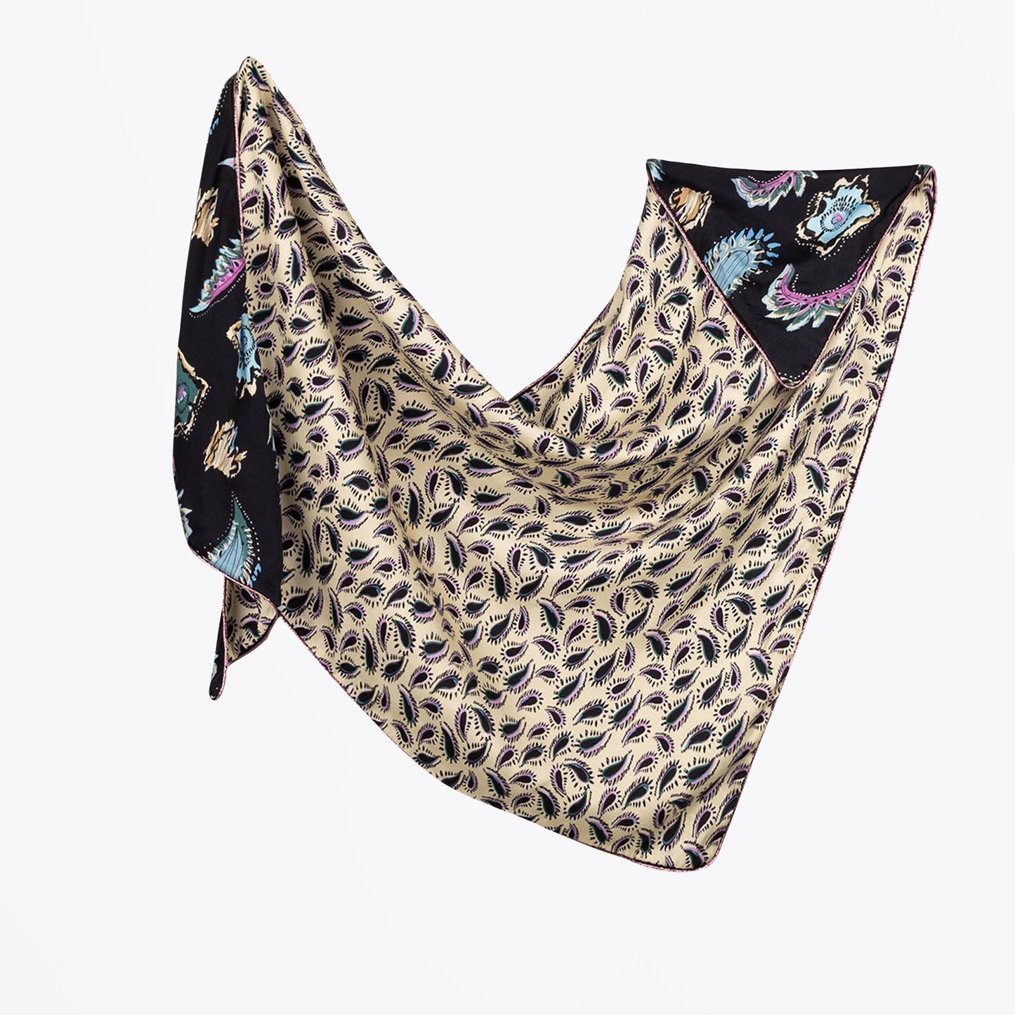 - Double Ocean Gems Shawl - Black