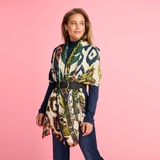 - Electric Tribal Shawl - Multi