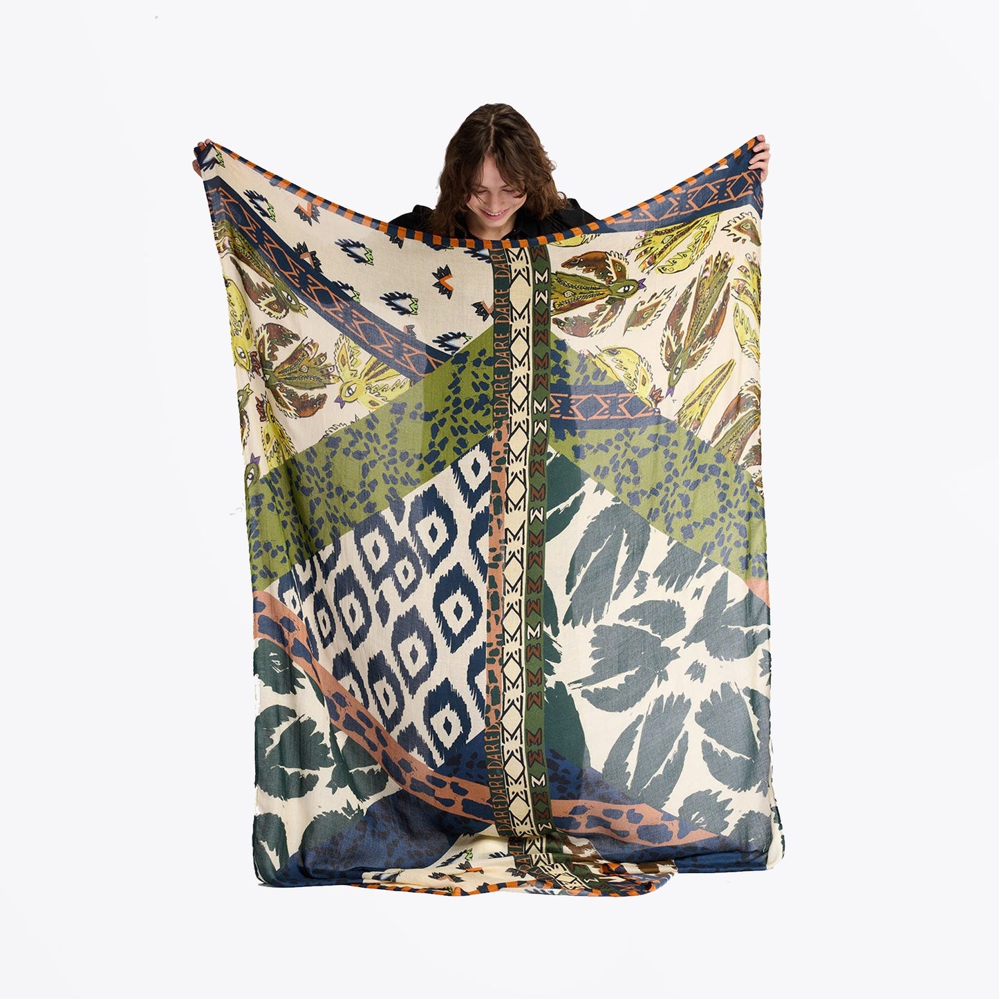 - Electric Tribal Shawl - Multi