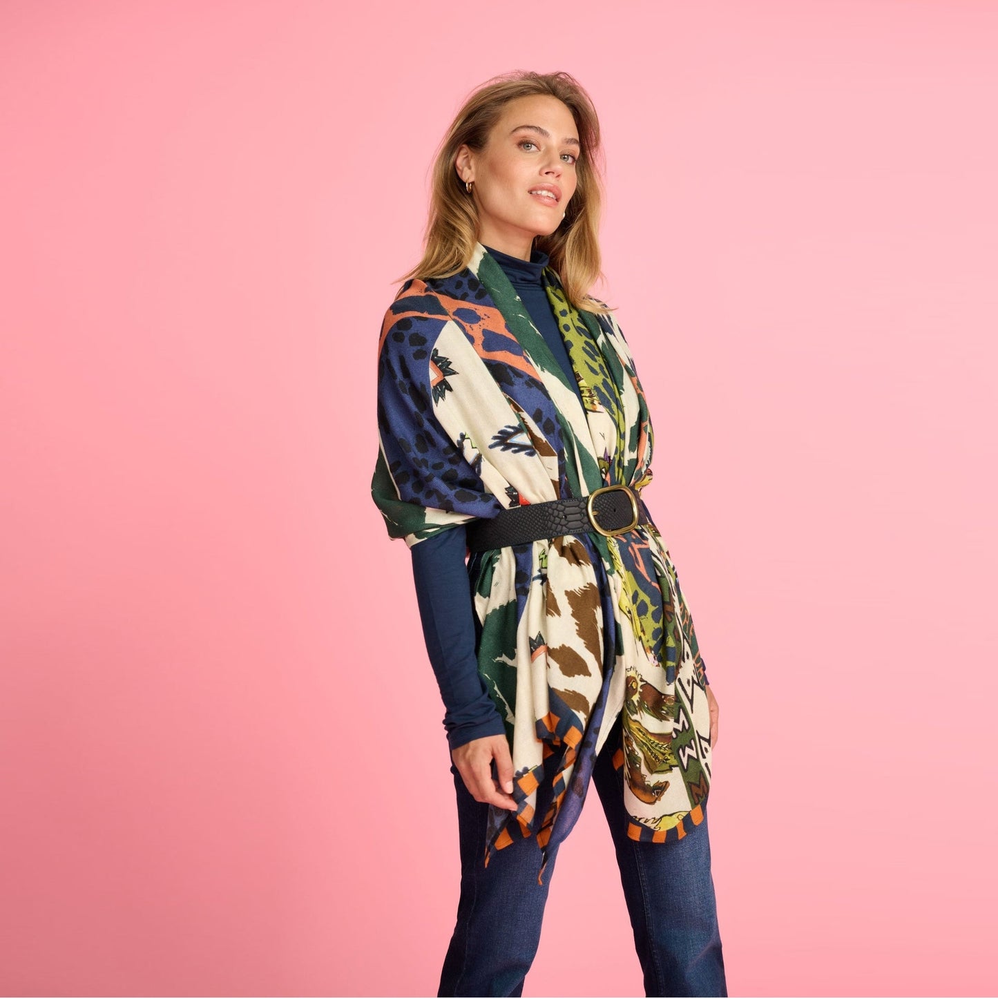 - Electric Tribal Shawl - Multi