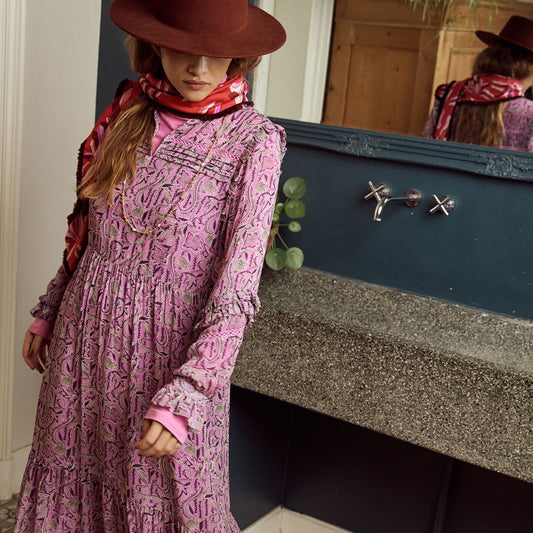 Flows Mauve Dress - Pink