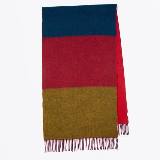 - Reversible Art Scarf  - Red