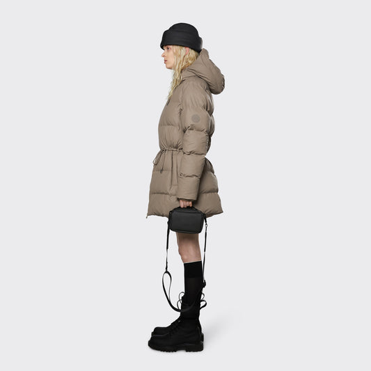 - Puffer W Jacket - Taupe