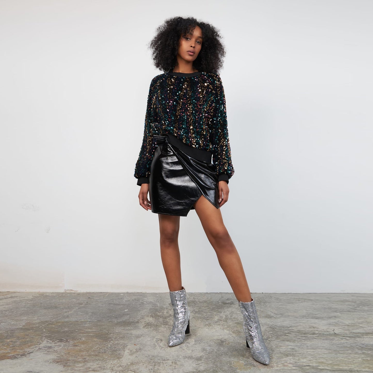 Kinda Blouse - Black Lightning