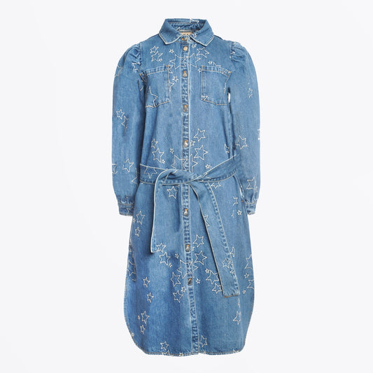 - Sara Lou Dress - Denim Stars